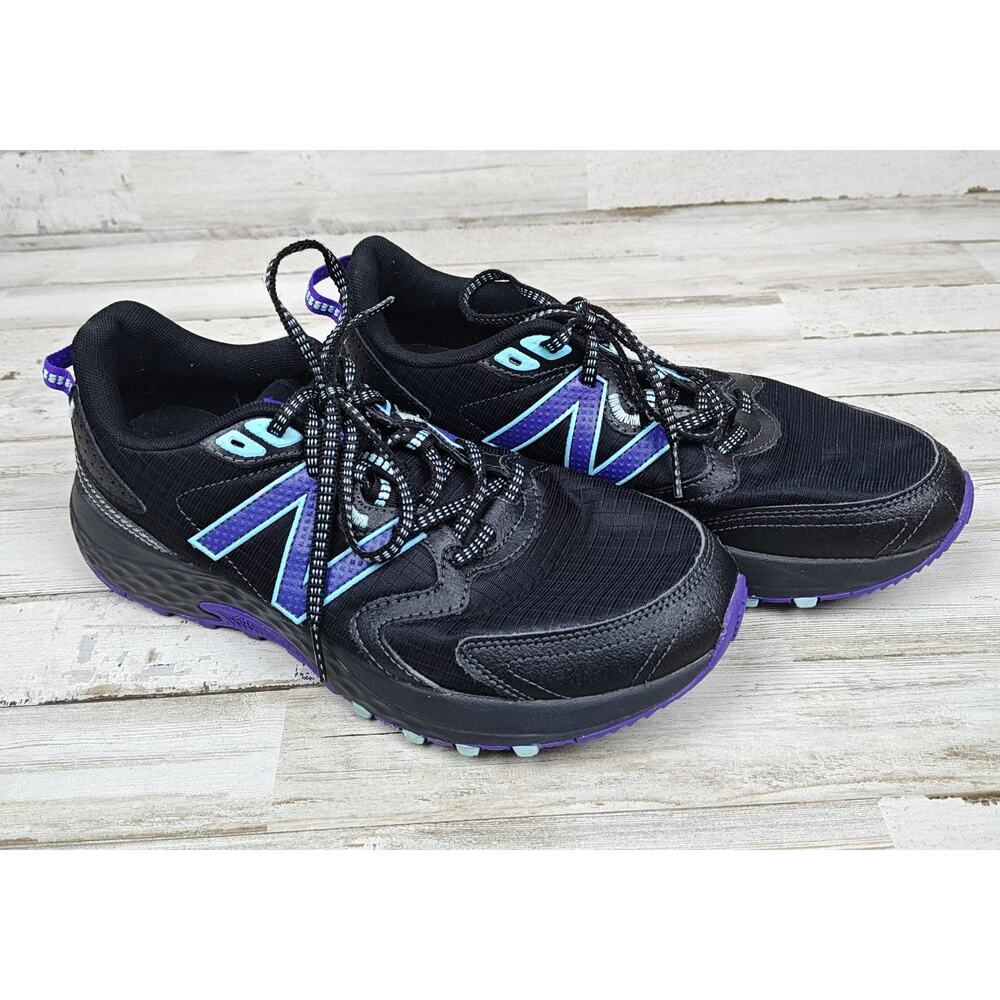 New Balance 410v7 Sz 9.5 Women's Black Shoes Trail Running Sneakers WT410BD7